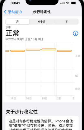 灵台iPhone手机维修如何在iPhone开启'步行稳定性通知'