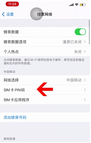 灵台苹果14维修网分享如何给iPhone14的SIM卡设置密码 