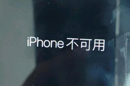 灵台苹果服务网点分享锁屏界面显示“iPhone 不可用”如何解决 