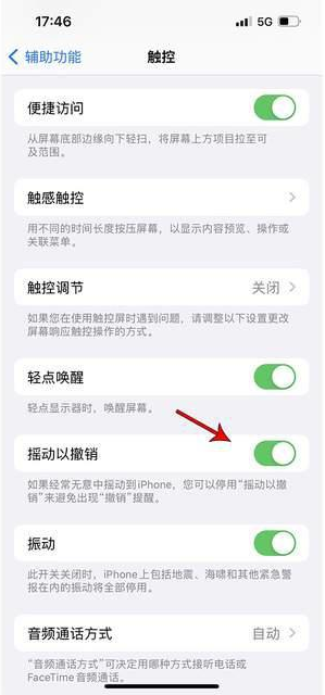 灵台苹果手机维修分享iPhone手机如何设置摇一摇删除文字 