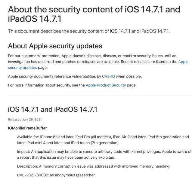 灵台苹果手机维修分享iOS 14.7.1 正式版更新内容及升级方法 